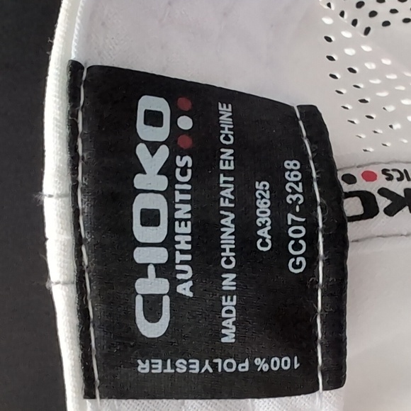 Choko Chevrolet White/ Gray Velcro Strap Back Hat. - Picture 8 of 8